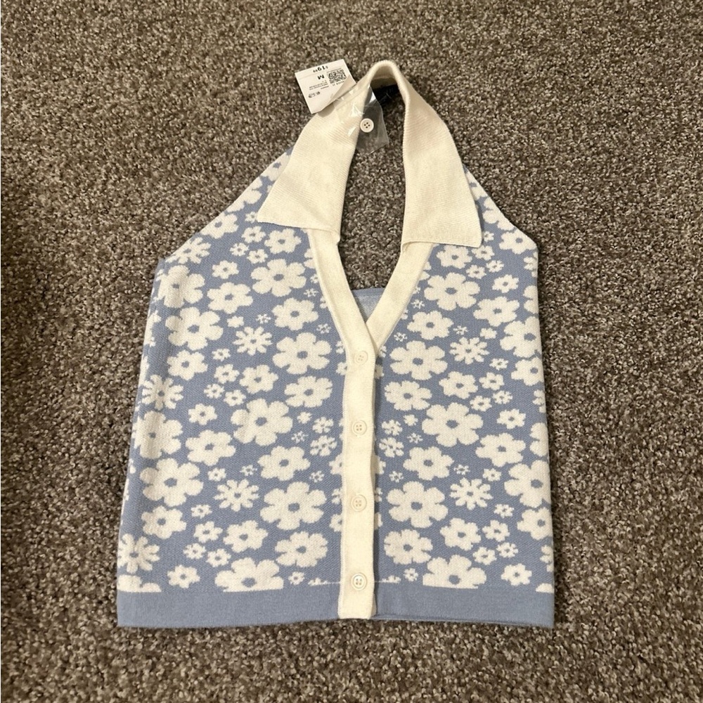 Forever 21 floral halter top